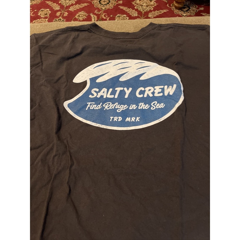 Salty Crew Graphic T-shirt Men Adult Medium Dark Grey (Drew)